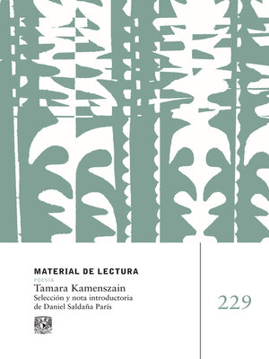 cover image of Material de Lectura. Tamara Kamenszain